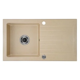DEANTE Zestaw DEANTE ZQZV7113 zlew ZORBA + bateria NEMEZJA (kolor PIASKOWY) ZQZV7113 - Zlewozmywaki z baterią - miniaturka - grafika 1
