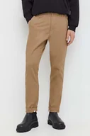 Spodnie męskie - G-Star Raw spodnie męskie kolor beżowy w fasonie chinos - miniaturka - grafika 1