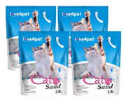 Żwirek dla kotów - Żwirek Silikonowy CAT SAND 4x3,8l - miniaturka - grafika 1