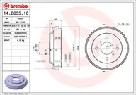 Bębny hamulcowe - Bęben hamulcowy Brembo 14.D635.10 - miniaturka - grafika 1