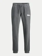 Spodnie męskie - Jack&Jones Junior Spodnie dresowe Vermont Wash 12263237 Szary Wide Leg - miniaturka - grafika 1