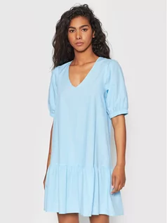 Sukienki - Vero Moda Sukienka codzienna Jarlotte 10261015 Niebieski Regular Fit - grafika 1