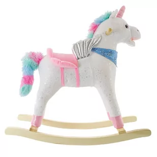 Koń na biegunach jednorożec różowy - Zabawki na biegunach - miniaturka - grafika 2