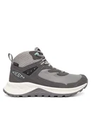 Buty trekkingowe damskie - Keen Trekkingi Hightrail Mid Wp 1030347 Szary - miniaturka - grafika 1