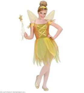 WIDMANN Dziecięcy złoty las Pixie dziecko 140 cm kostium średni 8-10 lat (140 cm) dla Piotra Pan Fairytale fantazyjna sukienka 58607 - Sukienki i spódniczki dla dziewczynek - miniaturka - grafika 1