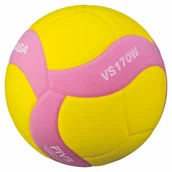 Siatkówka - Mikasa Piłka do siatkówki VS170W żółto-różowa r.5 VS170WYP - miniaturka - grafika 1