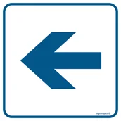 Systemy ekspozycyjne i znaki informacyjne - RA041 WSKAZANIE KIERUNKU, PN - PŁYTA PCV 1MM; (150X150MM) - miniaturka - grafika 1