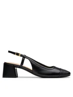 Sandały damskie - Clarks Sandały Nyta45 Sling 26181320 Czarny - miniaturka - grafika 1