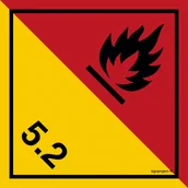 Systemy ekspozycyjne i znaki informacyjne - MB022 NADTLENKI ORGANICZNE, FN - FOLIA SAMOPRZYLEPNA; (250X250MM) - miniaturka - grafika 1