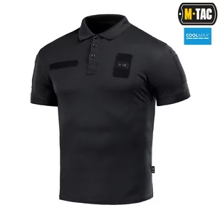 M-Tac - Koszula polo Elite Tactical Coolmax - Czarne - 80010002 - Odzież taktyczna i umundurowanie - miniaturka - grafika 1