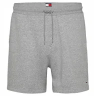 Spodenki męskie - Tommy Hilfiger Jeans Dresowe Szare Męskie Spodenki Bawełniane Szorty r.L - miniaturka - grafika 1