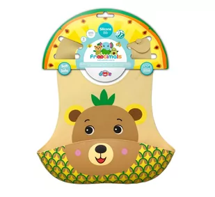 Śliniak silikonowy Frootimals Bubba Tropibear FT00014 Kids Euroswan - Śliniaki i fartuszki Śliniak silikonowy Frootimals Bubba Tropibear FT00014 Kids Euroswan - Śliniaki i fartuszki - miniaturka - grafika 1