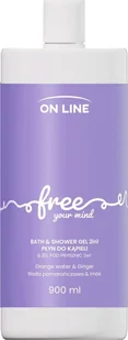 On Line ON LINE Emocje Żel i płyn do kąpieli 2w1 Free 900 ml - Kosmetyki do kąpieli - miniaturka - grafika 1