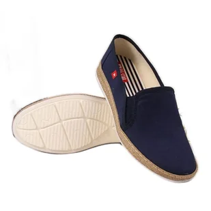 Espadryle slip on Big Star W FF276036 granatowe - ButyModne - Slip on damskie - miniaturka - grafika 1