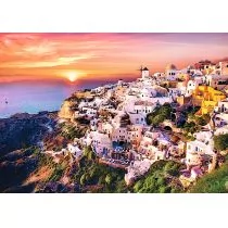 Trefl 1000 ELEMENTÓW Zachód słońca nad Santorini 10435 - Puzzle - miniaturka - grafika 1