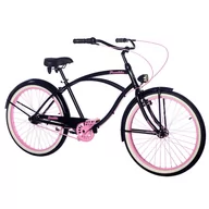 Rowery - Rower miejski damski Rider Go Girl Black 7B rama 19" koło 26" - miniaturka - grafika 1