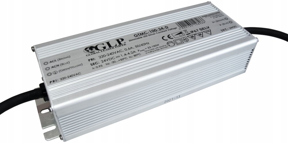 GLP Zasilacz Stałonapięciowy Ściemnialny Triak Led 24 V 100W Dimming