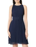 Sukienki - ApartFashion Damska sukienka plisowana, granatowa, normalna - miniaturka - grafika 1