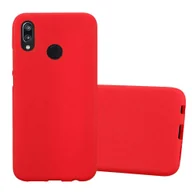 Etui i futerały do telefonów - Etui Pokrowiec Do Huawei P20 LITE 2018 / NOVA 3E Obudowa w FROST CZERWONY TPU Silikon Case Cover Ochronny Plecki Cadorabo - miniaturka - grafika 1