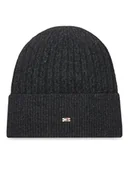 Czapki damskie - Tommy Hilfiger Czapka Th Cable Enamel Flag AW0AW17776 Czarny - miniaturka - grafika 1