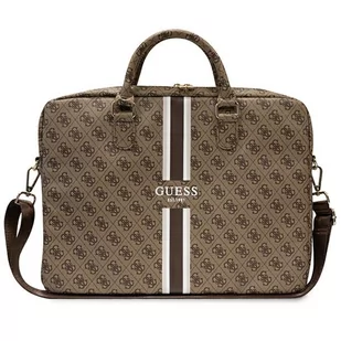 Guess Torba GUCB15P4RPSW 16" brązowy /brown 4G Printed Stripes - Torby na laptopy - miniaturka - grafika 1