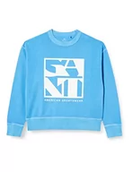 Bluzy damskie - GANT Bluza damska, Silver Lake Blue, XL - miniaturka - grafika 1