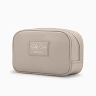 Kosmetyczki, organizery i kuferki - Kosmetyczka Damska Podróżna Mała Na Zamek PUCCINI Beżowa QML009-2A - miniaturka - grafika 1
