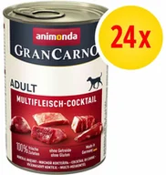 Mokra karma dla psów - Zestaw Animonda GranCarno Original Adult, 24 x 400 g - Czysta wołowina - miniaturka - grafika 1