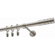 Karnisze - Karnisz DECASTYL Techno z kółkami Pojedynczy 320 cm Stal nierdzewna - miniaturka - grafika 1