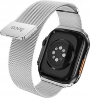 Akcesoria do smartwatchy - Hoco HOCO pasek metalowy magnetyczny do APPLE Watch 38 / 40 /41 mm AS101 srebrny - miniaturka - grafika 1