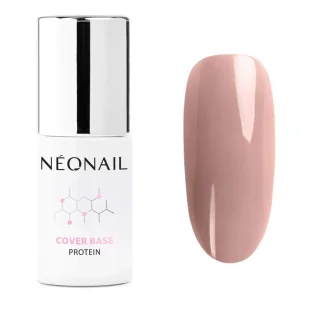Neonail NOWOŚĆ! Lakier hybrydowy Cover Base Protein Cream Beige 7,2 ml 7035-7 - Lakiery hybrydowe - miniaturka - grafika 1