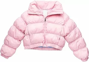 Replay Dziewczęca kurtka krótka kurtka zimowa bez kaptura, różowa (Almond Pink 666), 10 lat, 666 ALMOND PINK, 10 Lata - Kurtki i płaszcze dla dziewczynek - miniaturka - grafika 1