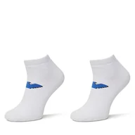 Skarpetki męskie - Zestaw 2 par niskich skarpet męskich Emporio Armani EM000538 AF12299 M0082 Biały - miniaturka - grafika 1