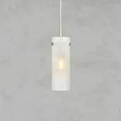 Lampy sufitowe - Markslöjd Żyrandol Tibia, wtyczka, biały/niklowy, Ø 7 cm Tibia, biały / opal, salon / jadalnia, szkło - miniaturka - grafika 1