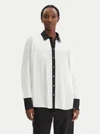 Koszule damskie - KARL LAGERFELD Koszula B1W11008 Écru Regular Fit - miniaturka - grafika 1