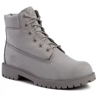 Botki damskie - Timberland Trapery Premium 6 In Waterproof Boot TB0A172F0651 Medium Grey Nubuck - grafika 1