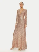 Sukienki - Rinascimento Sukienka wieczorowa CFC0121752003 Złoty Regular Fit - miniaturka - grafika 1