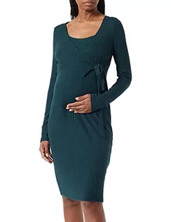 Sukienki - Noppies Maternity damska sukienka Redan Nursing Long Sleeve Green gables-P982, XS - grafika 1