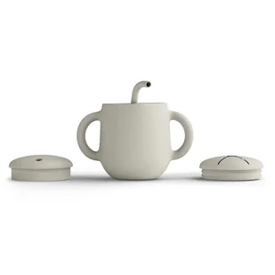 Silikonowy kubek treningowy 2w1 CREAM, BabySteps - Kubki dla dzieci - miniaturka - grafika 1