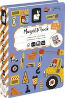 Zabawki interaktywne dla dzieci - Janod Magnetibook Plac Budowy - miniaturka - grafika 1