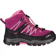 Buty dla chłopców - CMP Kids Rigel Mid buty trekkingowe Wp Walking Shoe, Berry-Pink Fluo, 27 EU, Berry Pink Fluo, 27 EU - miniaturka - grafika 1