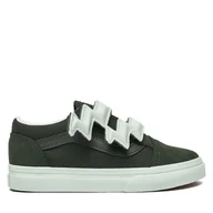 Buty dla chłopców - Sneakersy Vans Old Skool V Bolt Strap VN000D1BEMU1 Khaki - miniaturka - grafika 1