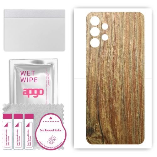 folia naklejka skórka strukturalna na TYŁ do Samsung Galaxy A13 SM-A137F - Drewno Sosna Antyczna - apgo SKINS