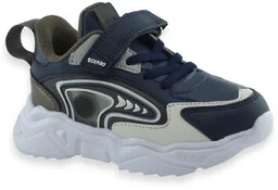 Chłopięce buty sportowe na rzep Befdao 516X/Y360 Granatowe - Buty dla chłopców - miniaturka - grafika 1