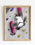 Obrazy i zdjęcia na płótnie - Plakat Kurka wspinaczka - miniaturka - grafika 1