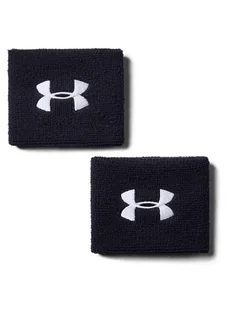 Opaski Under Armour Performance Wristbands - black/white - Czapki i chusty sportowe męskie - miniaturka - grafika 1