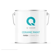 Farby wewnętrzne - Q-Cover Farba Ceramiczna Do Ścian i Sufitów Śnieżny biały Głęboki Mat 5L - miniaturka - grafika 1