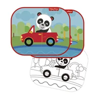 Akcesoria do fotelików - Fisher Price Arditex Arditex Osłonki samochodowe 2 szt + kolorowanki panda 16_5169 - miniaturka - grafika 1