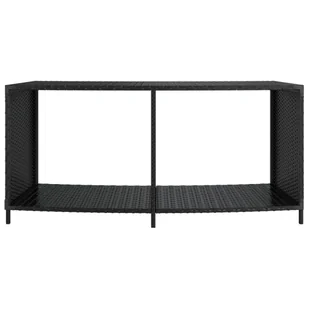 Szafki, 2 szt., czarne, polirattan Lumarko! - Skrzynie ogrodowe - miniaturka - grafika 6