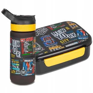 Zestaw Coolpack Bidon Bibby + Śniadaniówka Foody X Big City - Szkolne artykuły papiernicze - miniaturka - grafika 1